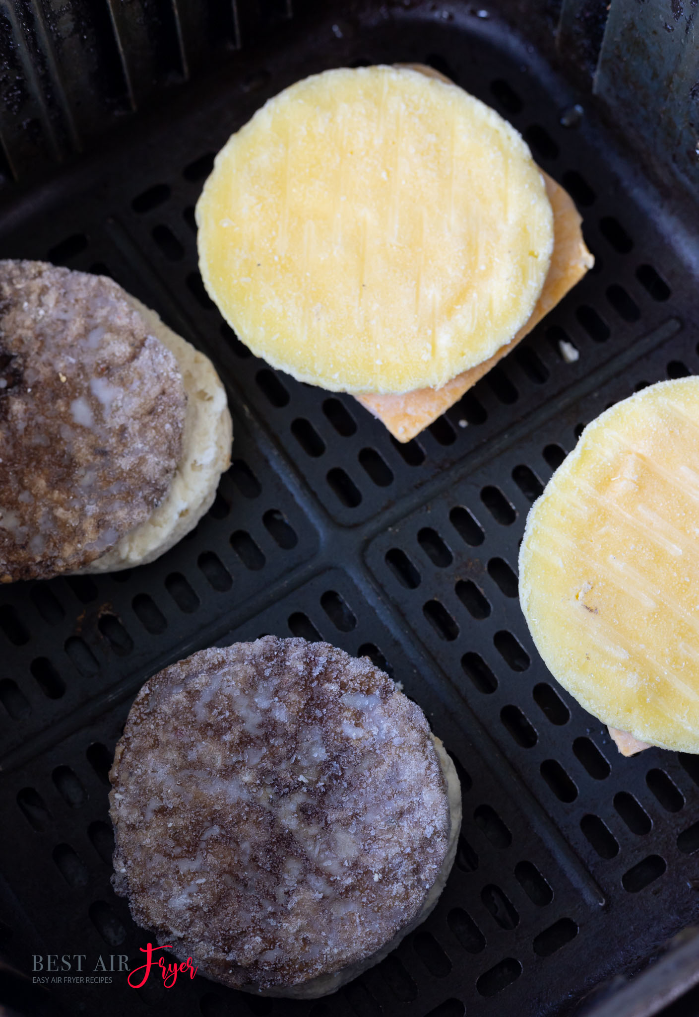 Air Fryer Frozen Breakfast Sandwich