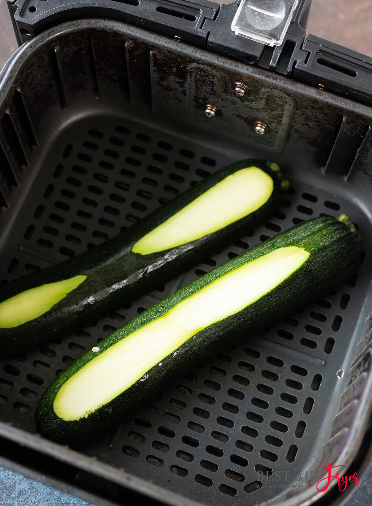 Cheese Stuffed Zucchini in the Air Fryer