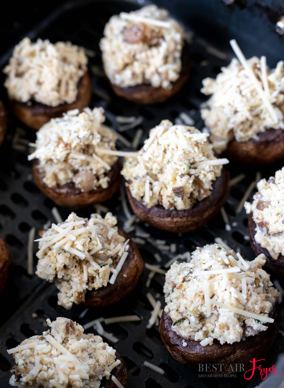 Air Fryer Stuffed Mushrooms