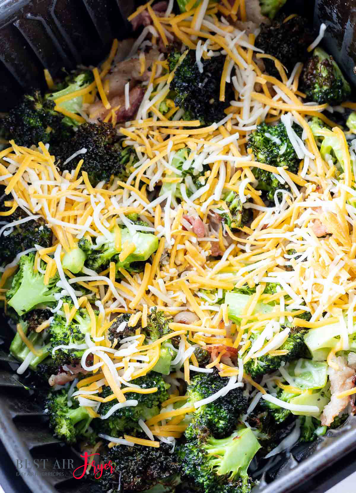 Cheesy Bacon Broccoli In Air Fryer