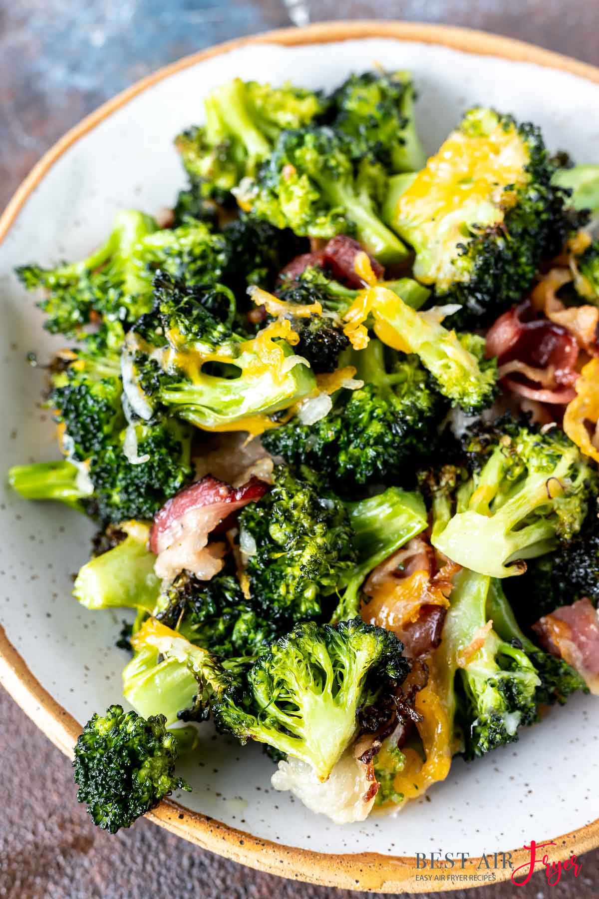 Cheesy Bacon Broccoli In Air Fryer