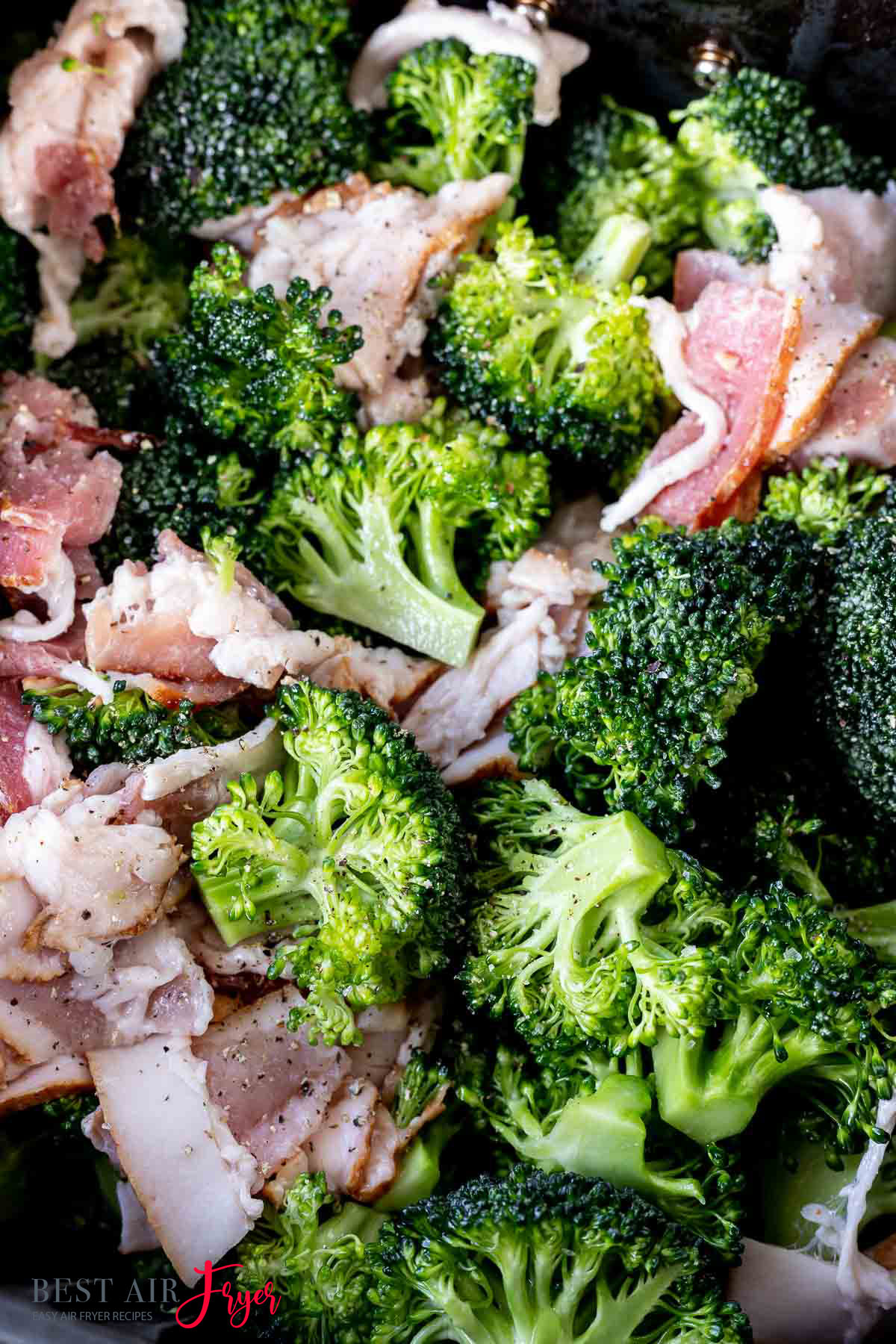 Cheesy Bacon Broccoli In Air Fryer