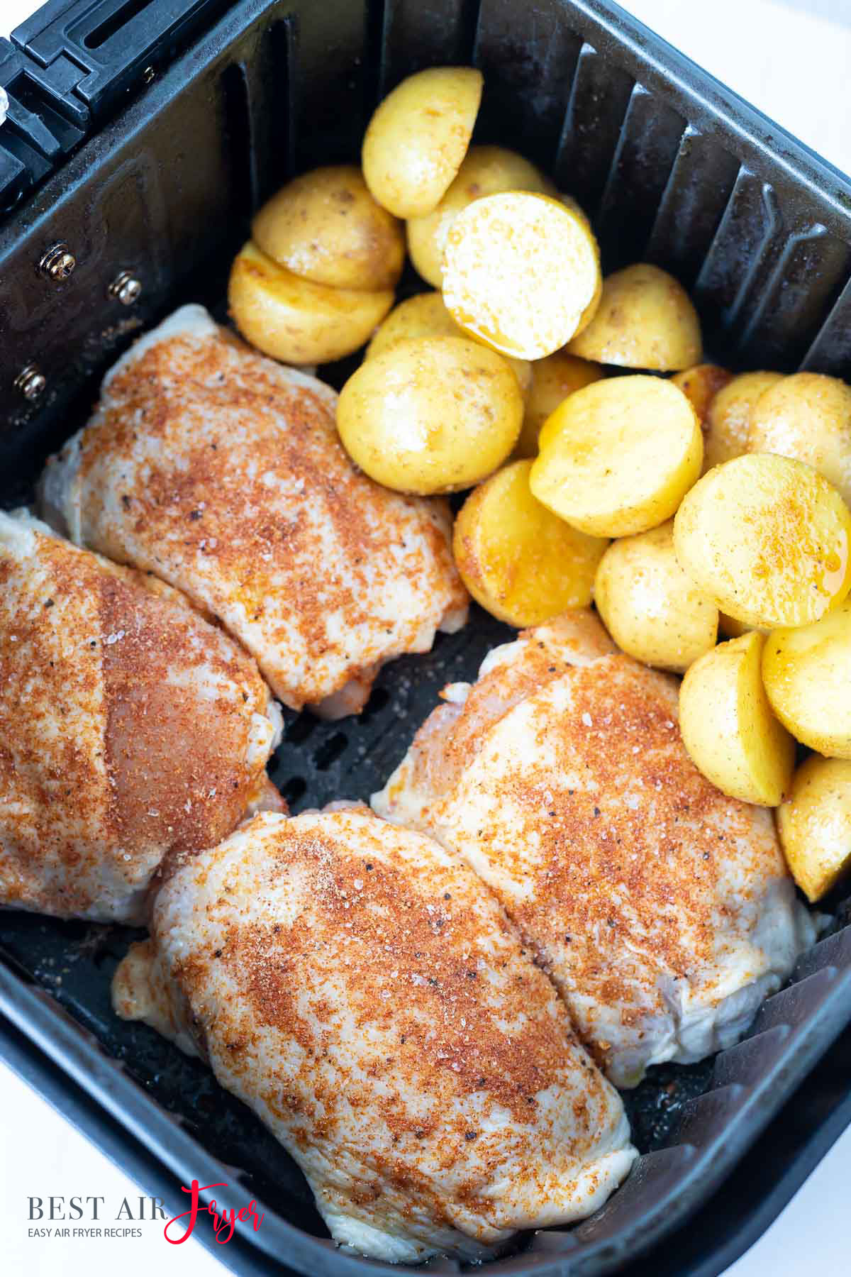 Air Fryer Chicken and Potatoes